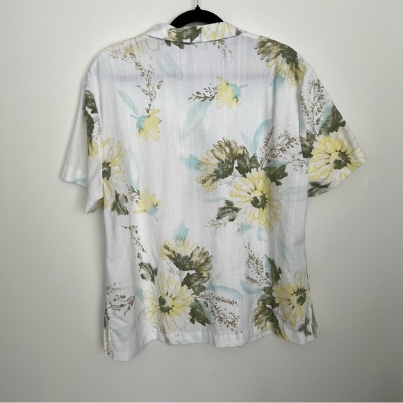 VTG vanity fair / floral button short sleeve shirt - Picture 7 of 10